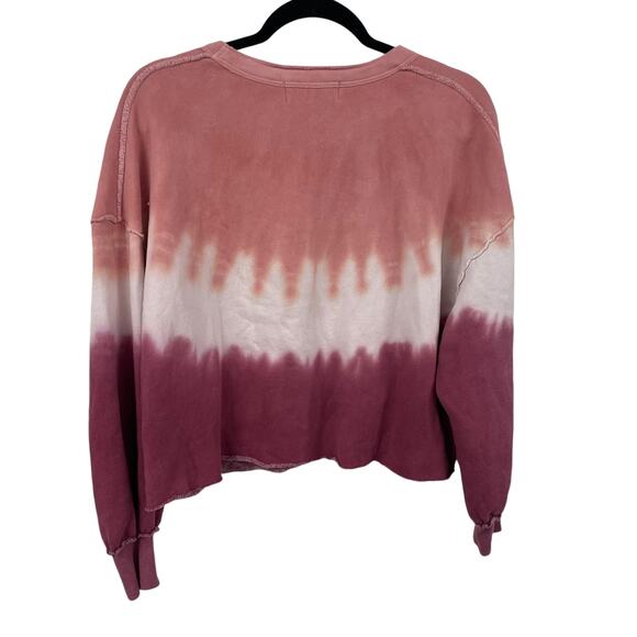 Wildfox Cropped Pullover Crewneck Tie Dye Sweatshirt XS ASIS - Picture 6 of 6